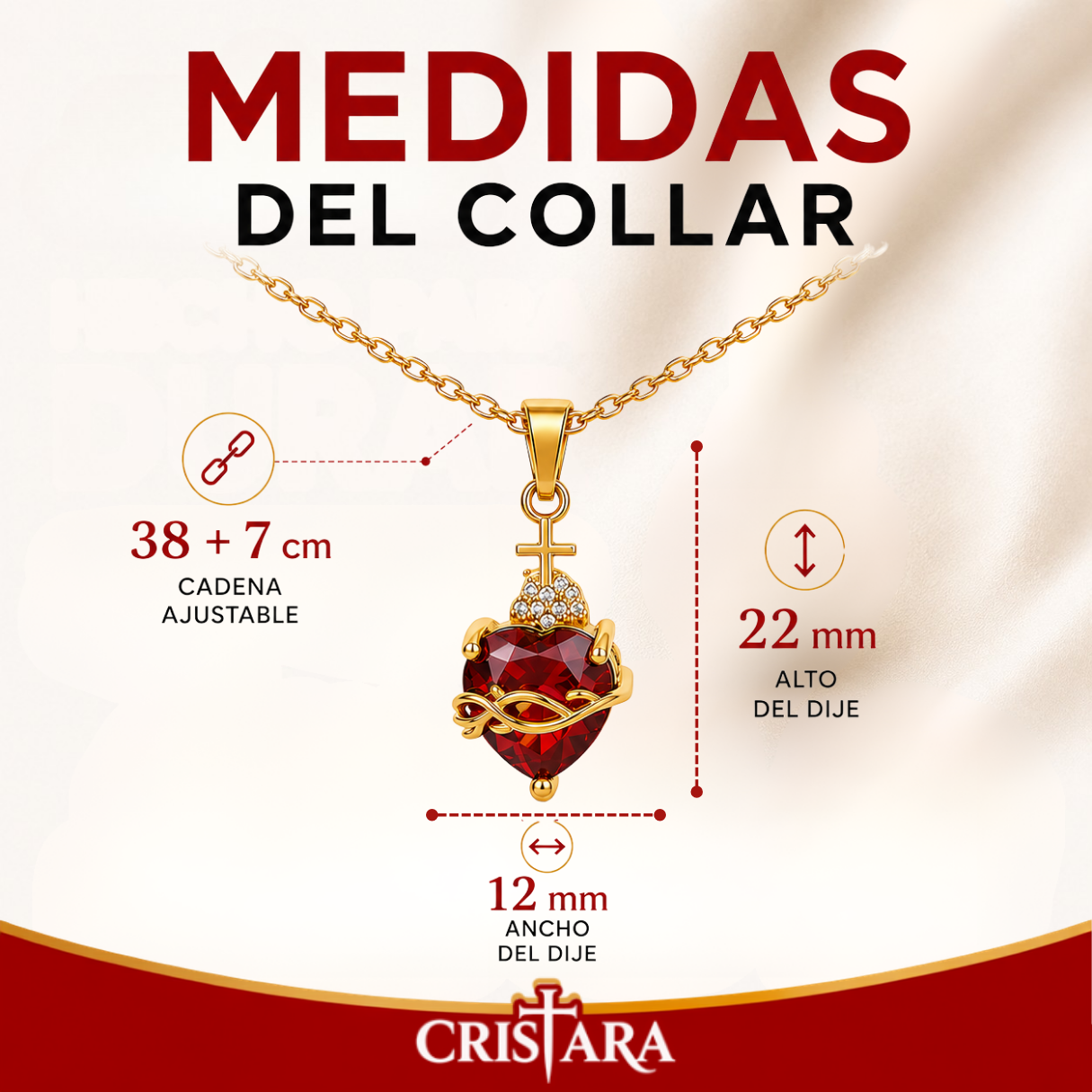 Collar del Sagrado Corazón de Jesús